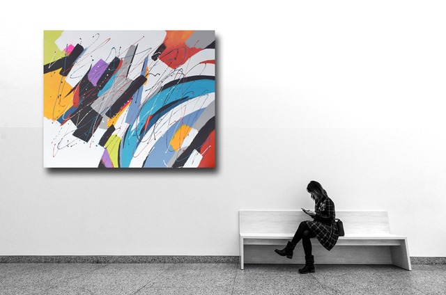 Großes moderne Malerei Kunst - Abstrakt 2029